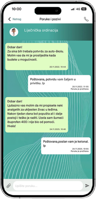 Snimka zaslona početna stranica